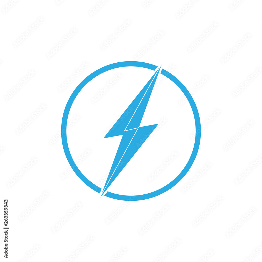 simple geometric thunder bolt logo vector simple geometric thunder bolt logo vector