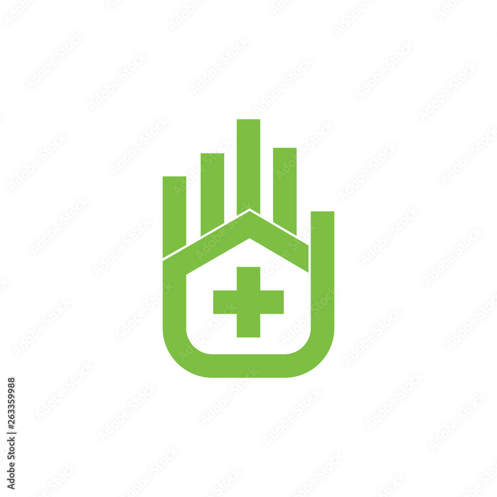 plus medical home hand palm care symbol logo vector plus medical home hand palm care symbol logo vector