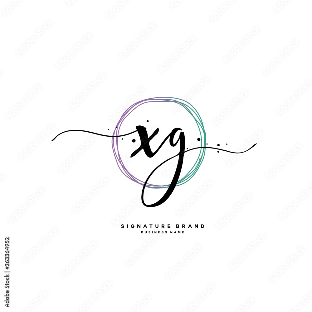 X G XG Initial letter handwriting and signature logo. X G XG Initial letter handwriting and signature logo.