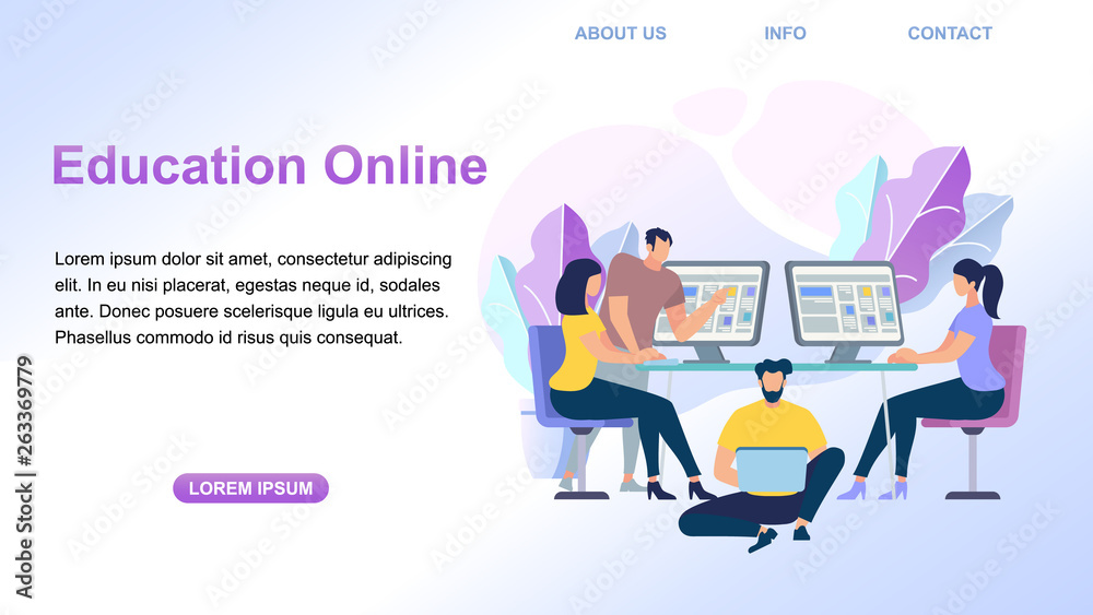 Education Online. Young People Learning Together. Education Online. Young People Learning Together.