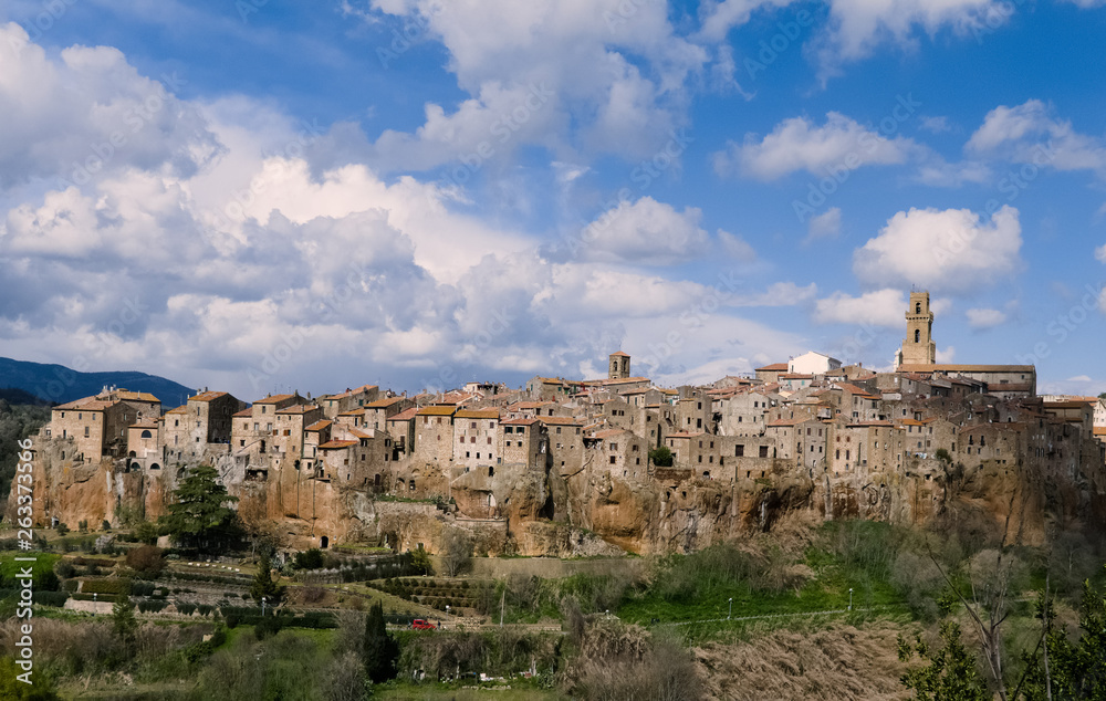 Pitigliano, one of the villages of the tuff civilization
