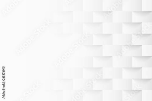 Abstract . Embossed geometric square white background ,light and shadow .Vector. © lim_pix