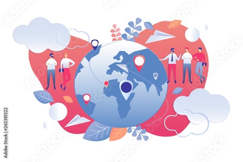 Vector Illustration Demographic Analysis Cartoon.