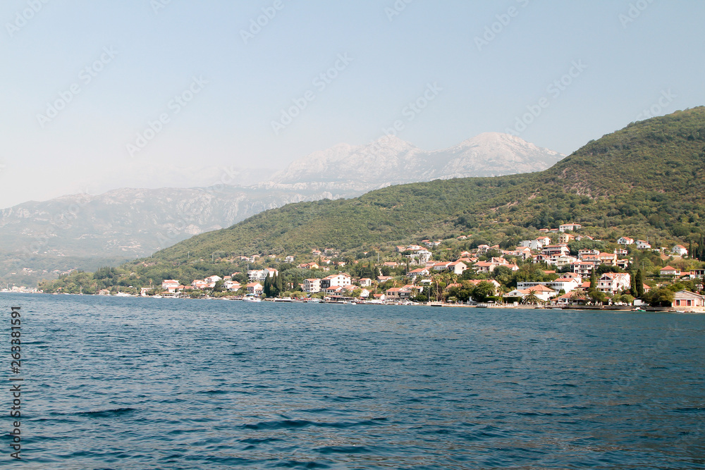 view of an island in kotor montenegro