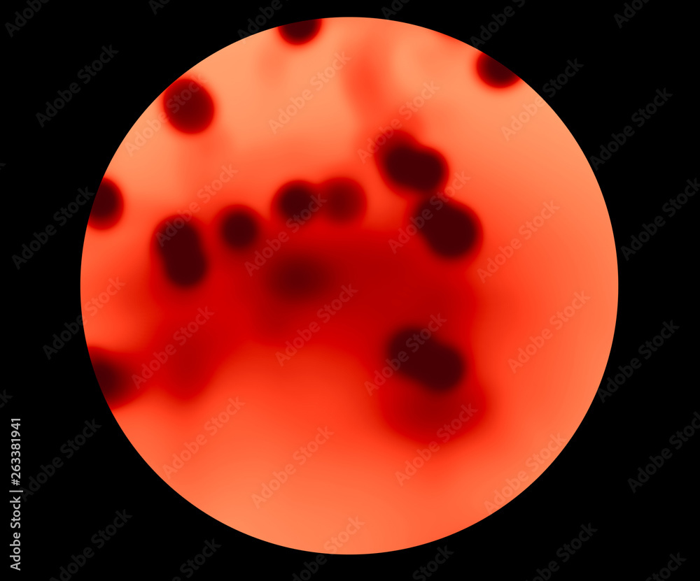 blood corpuscles a microscope, blood type view Stock Photo | Adobe Stock