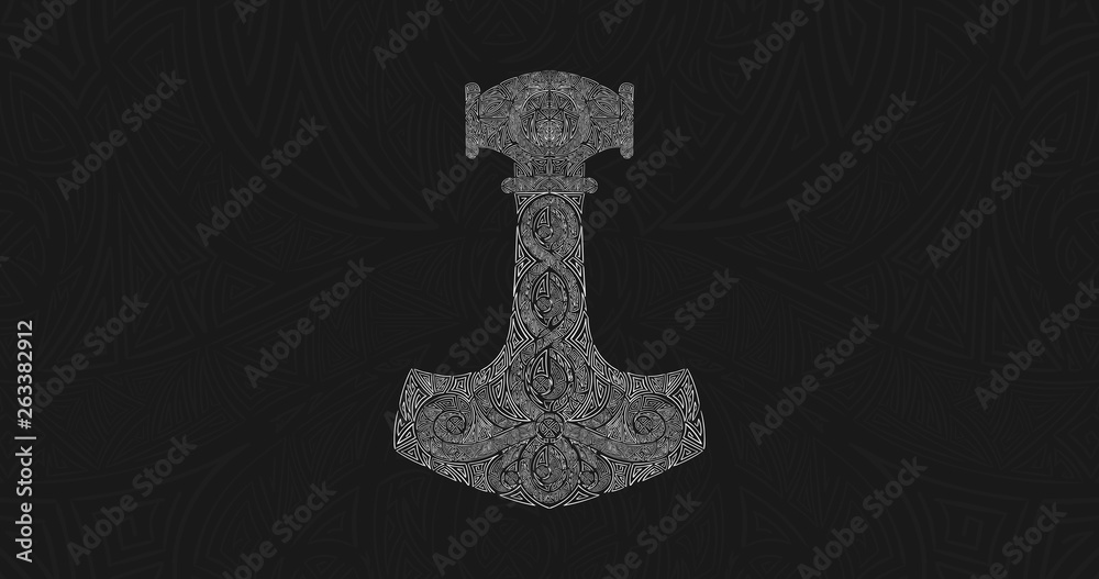 Thors Hammer, Mjolnir Pendant, Viking Necklace, Mjolnir, Mjolnir Necklace,  Viking Pendant, Viking necklace
