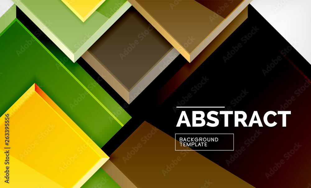 Geometric abstract background, modern square design Geometric abstract background, modern square design