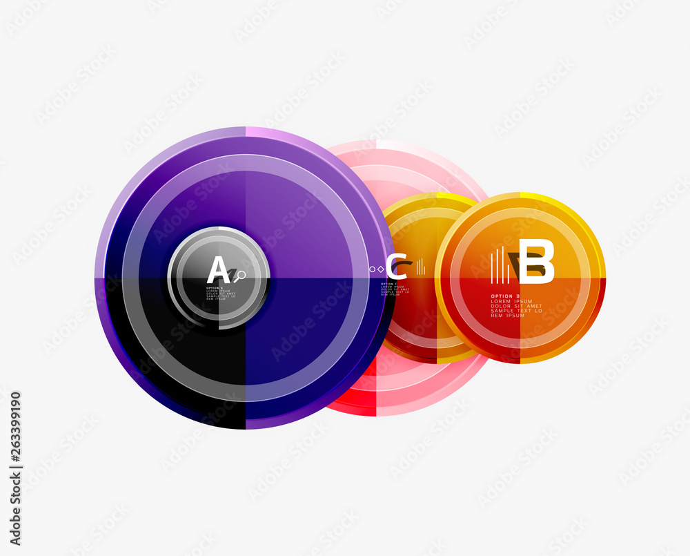 Circular pattern, abstract circles composition Circular pattern, abstract circles composition