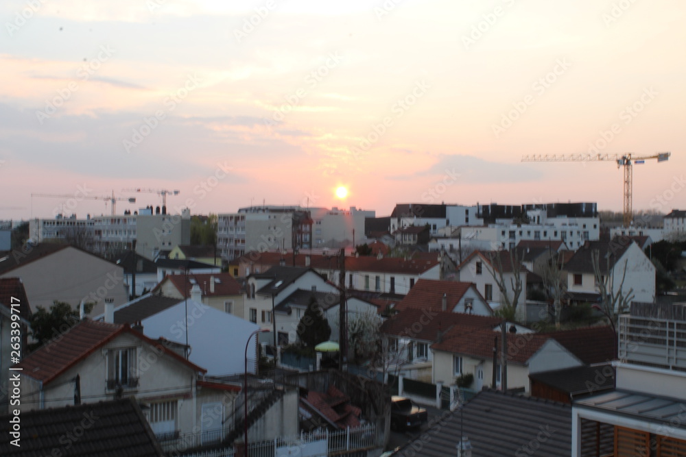 coucher de soleil paris île de France