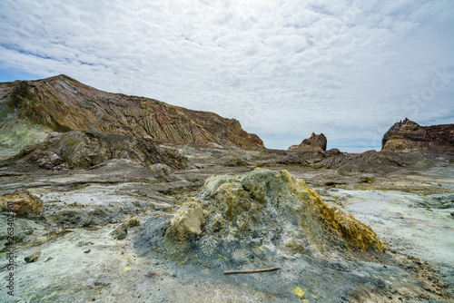 volcanic crater,white island,new zealand 4 photo