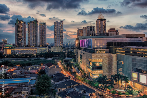 Jakarta city panorama photo