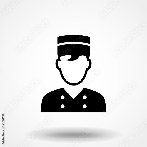 Porter icon. Simple illustration of porter vector icon for web