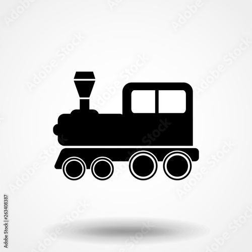 Vector illustration of a tooth of a steam locomotive