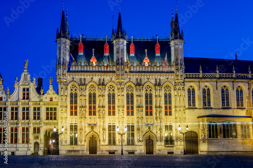 Burg square located in the city of Bruges in Belgium