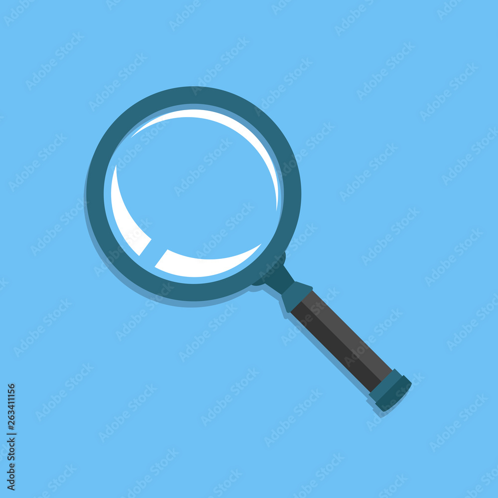 Realistic loupe sign icon in flat style. Magnifier vector illustration on isolated background. Search business concept. Realistic loupe sign icon in flat style. Magnifier vector illustration on isolated background. Search business concept.