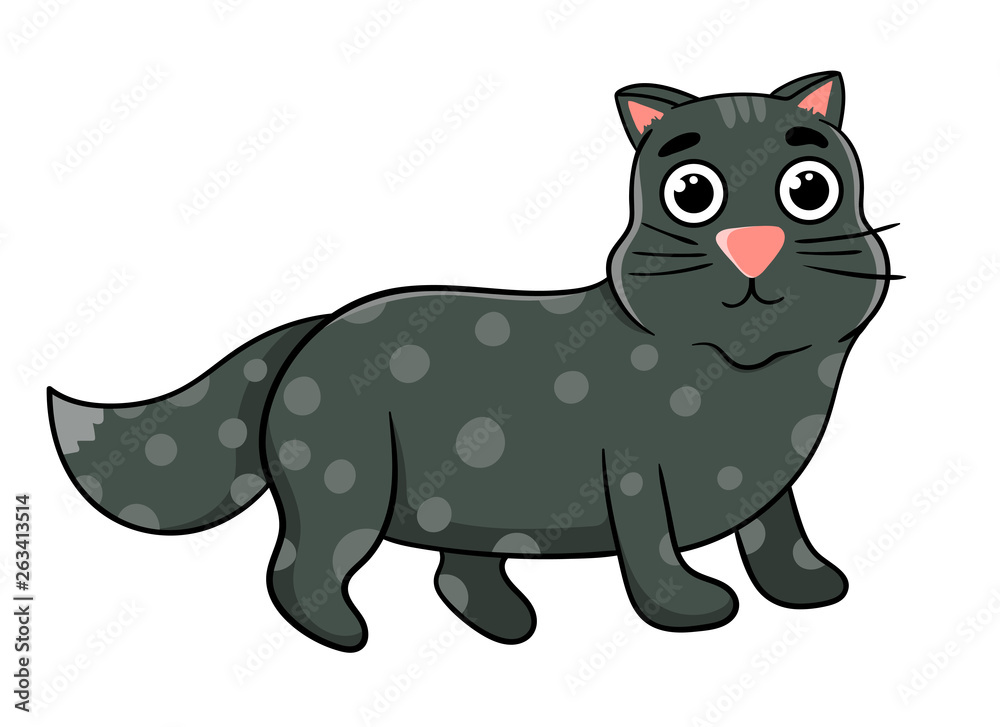 cartoon cat, vector illustration cartoon cat, vector illustration