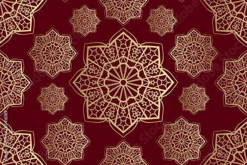 Photography Islamic seamless ornament vector, persian motiff