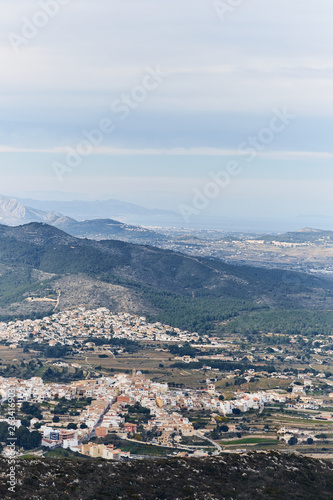 Panoramic view of Montgo mountain in Denia and Javea