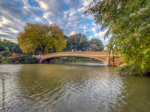 Bow bridge,Central Park, New York Cit