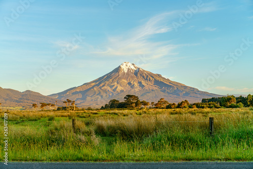 on the road, cone volcano mount taranaki, new zealand 19