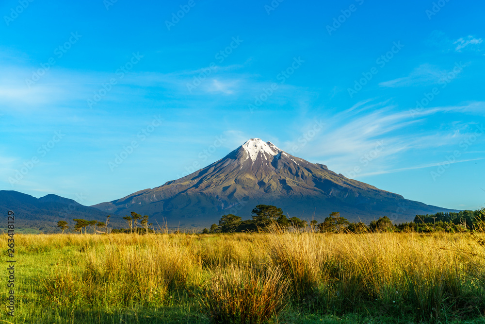 cone volcano mount taranaki, new zealand 9