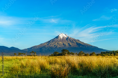 cone volcano mount taranaki, new zealand 9