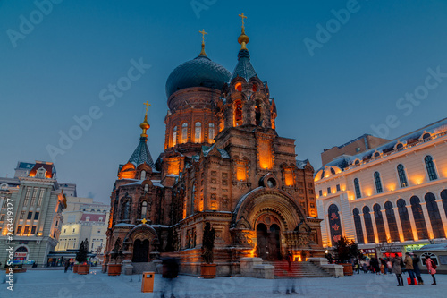 Saint Sophia Cathedral in Harbin，China