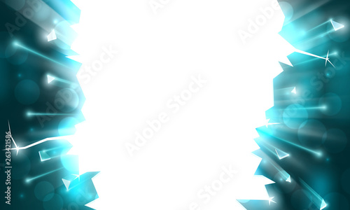 Background for an explosive party, bright frame with sparks. Rays of light, bokeh sparkles on background of a breakthrough. Carnival, holiday poster template. Festive blast, sparks flash of explosion