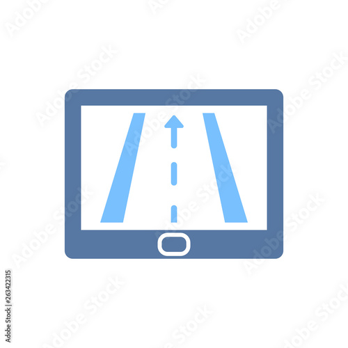 Simple Illustration of GPS Device Icon
