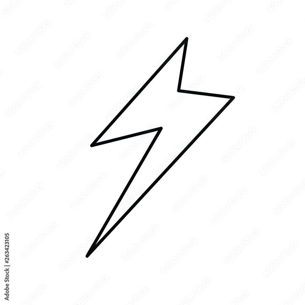 Lightning line icon Lightning line icon