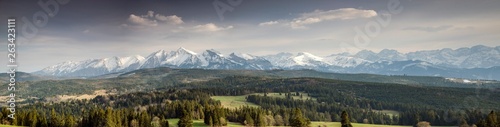 Plakat mountains panorama Tatr