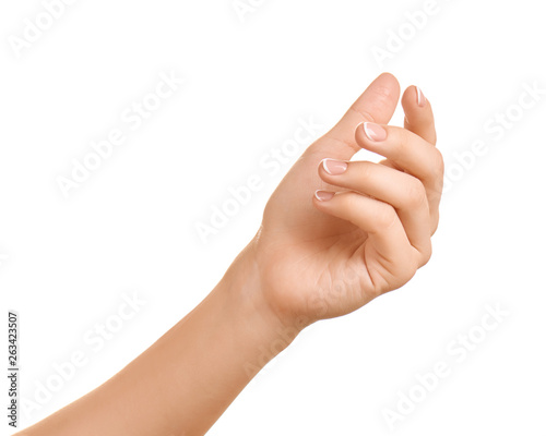 Female hand gestured.