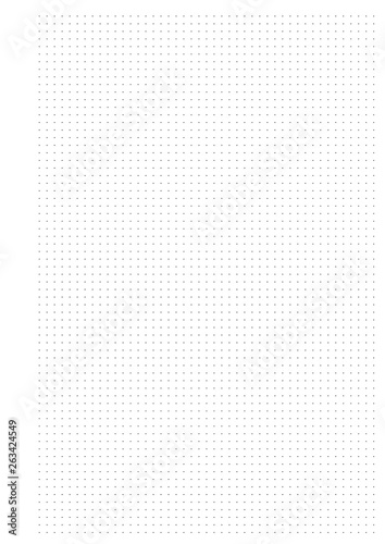 Dotted page for print. Grid for logo designer and typography art. Vector A4.