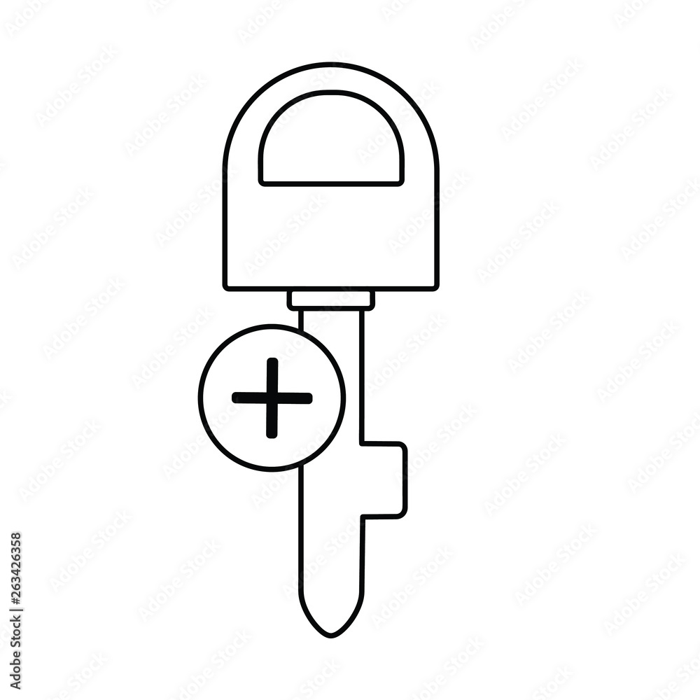Key icon, Access, lock, locked, security icon with add sign. Key icon and new, plus, positive symbol. Vector Key icon, Access, lock, locked, security icon with add sign. Key icon and new, plus, positive symbol. Vector