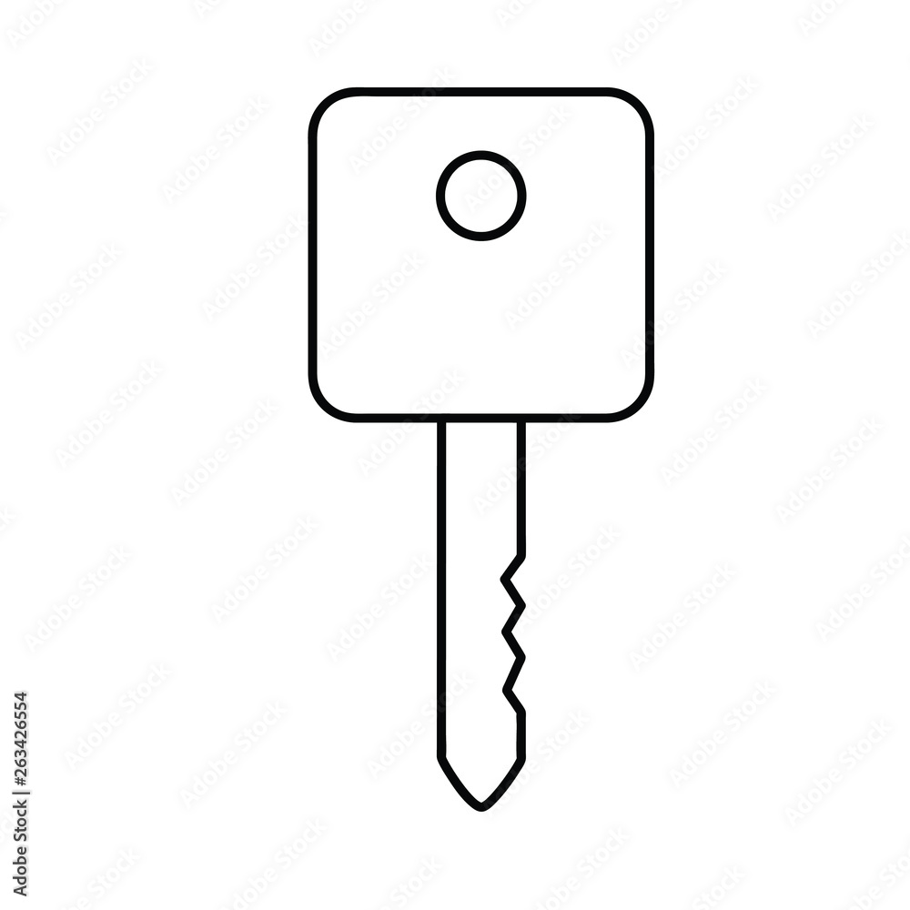 Old key outline icon. linear style sign for mobile concept and web design. Key simple line vector icon. Password symbol Old key outline icon. linear style sign for mobile concept and web design. Key simple line vector icon. Password symbol