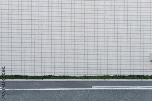 Wallpaper Mural street wall background ,Industrial background, empty grunge urban street with warehouse brick wall Torontodigital.ca