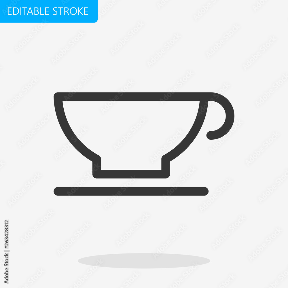 Coffee Cup Icon Editable Stroke. Pixel Perfect Vector Coffee Cup Icon Editable Stroke. Pixel Perfect Vector