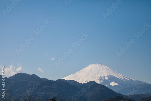 大観山から見た富士山 芦ノ湖