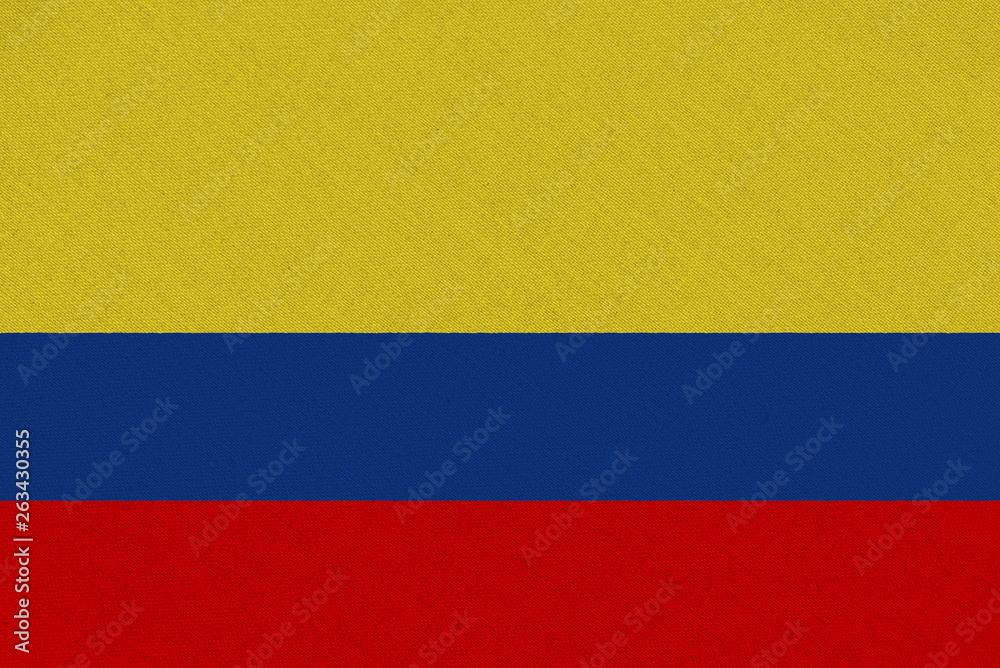 colombia fabric flag