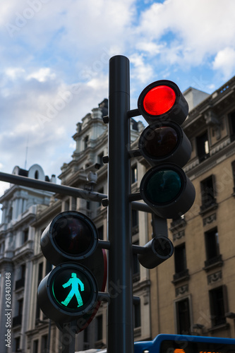 modern traffic lights