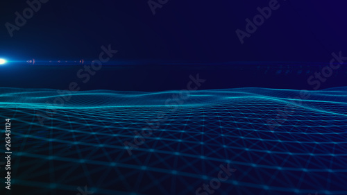 digital background Abstract polygonal space background with connecting lines Connection structure.HUD Science background. Futuristic polygonal background. Wallpaper. Business 