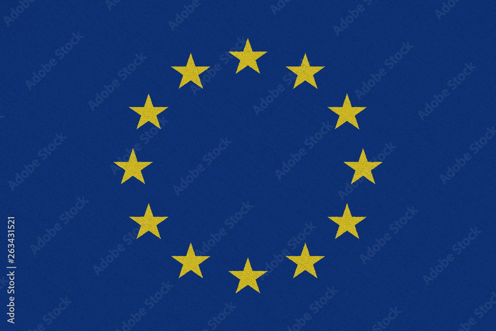 Europe EU paper flag