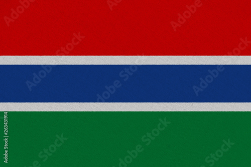 Gambia fabric flag © Visual Content