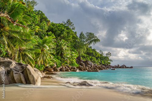 paradise beach at anse georgette  praslin  seychelles 24