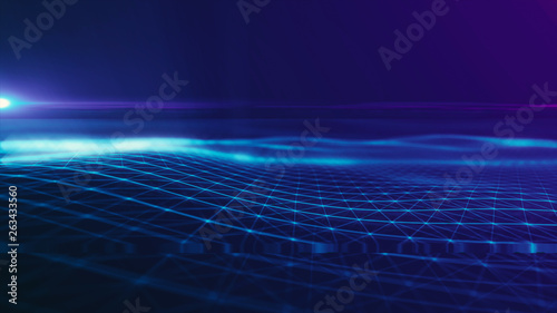 digital background Abstract polygonal space background with connecting lines Connection structure.HUD Science background. Futuristic polygonal background. Wallpaper. Business 
