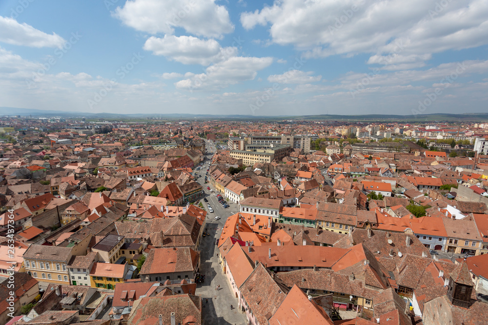 Ciudad medieval de Sibiu, Transilvania, Rumanía