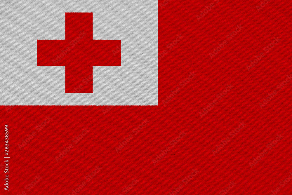 Fototapeta premium Tonga fabric flag