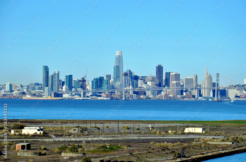 San Francisco skyline, view from Oakland.