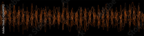 abstract panorama background with wavelines