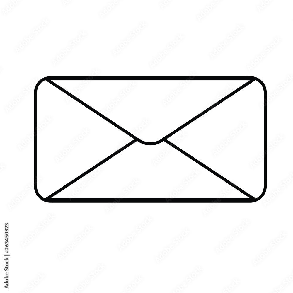 envelope icon in trendy flat design envelope icon in trendy flat design
